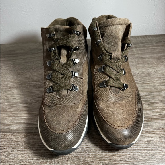 OTBT Commuter Cold Weather Lug Sole Lace Up Round Toe Brown Hiking Boot sz 7.5 - Picture 3 of 7